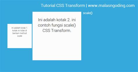 Belajar Css Transform Translate Scale Skew Rotate Matrix