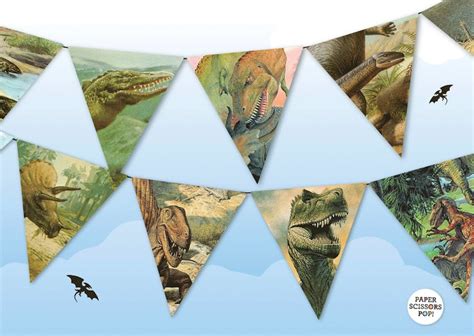 Dinosaur Banner Jurassic World Party Dinosaur Decor Etsy