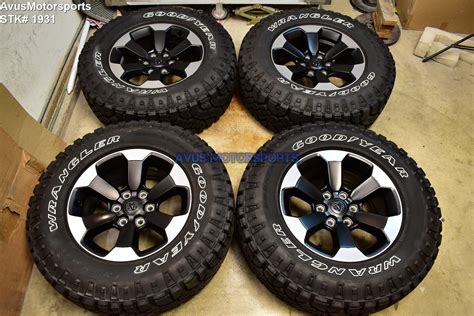 18 Dodge Ram 1500 Rebel Oem Factory Wheels Genuine 2019 Goodyear Lt275