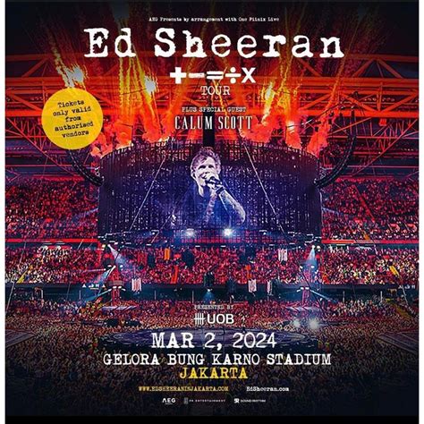 Jual Open Jastip War Tiket Ed Sheeran Mathematics Tour 2024 In Jakarta