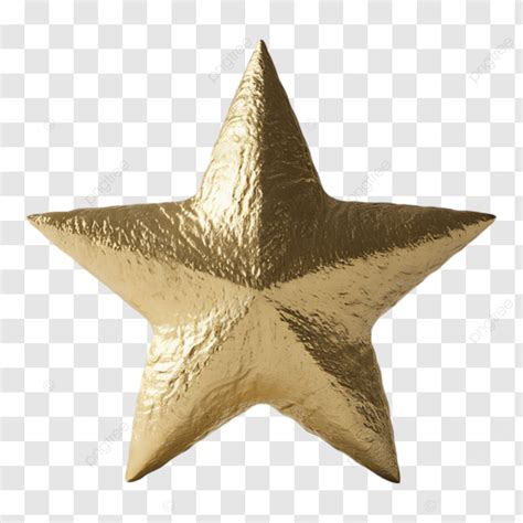 3d Metallic Gold Star Gold Star Llic 3d PNG Transparent Image And