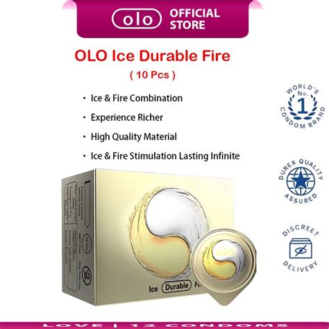 Olo Hyaluronic Acid Ultra Thin Condom Ice Fire Long Lasting Pcs