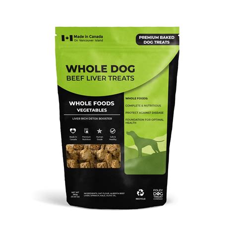 Whole Vegetables Beef Liver Dog Treats Vancouver Island Made Balto