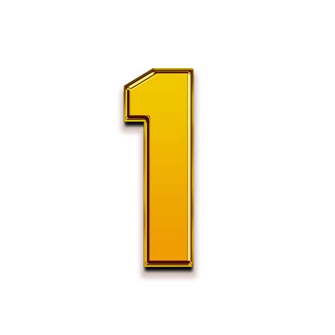 Number 1 3d Png