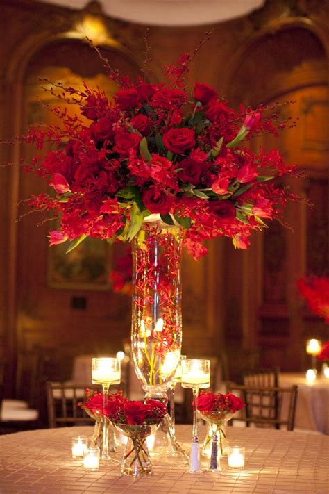 Red Rose Wedding Centerpieces