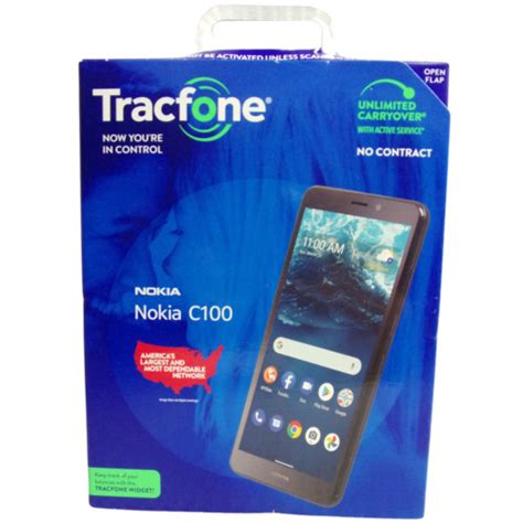 Tracfone Nokia C Gb G Lte Black Prepaid Smartphone Locked