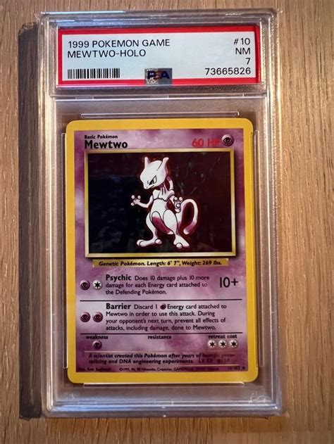 1x Pokemon Mewtwo Holo 1999 Base Set Card Psa 7 Rare Eng Kaufen Auf