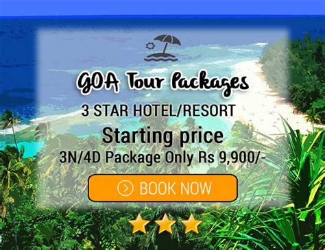 3 Star Goa Hotels Packages In 2024