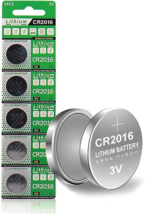 Amazon MORKETEK 5個 パックCR2016ボタン電池 3V CR2016リチウムコイン電池電池LM2016 BR2016