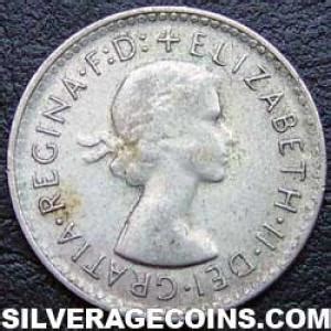 M Elizabeth Ii Australian Silver Threepence Silveragecoins