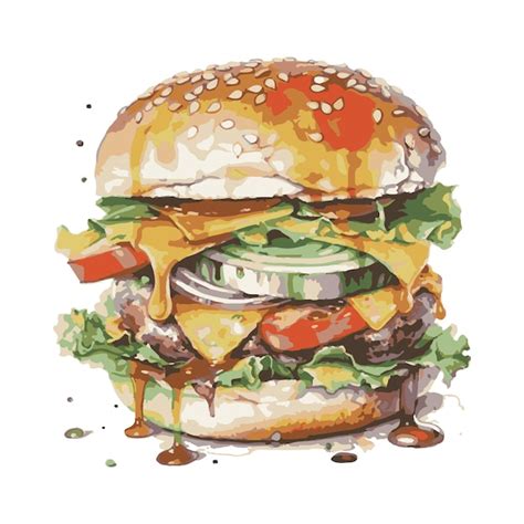 Premium Vector Hamburger