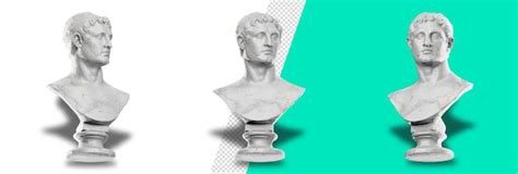 Статуя птолемея ii филадельфа в изысканном 3d-рендеринге | Премиум PSD Файл