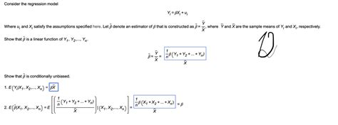 Answered Consider The Regression Model Y₁ ẞx … Bartleby