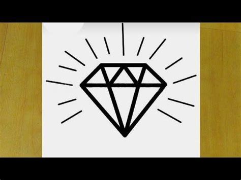 How To Draw A Diamond Super Easy Step By Step Drawing Of Diamond