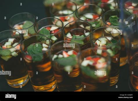 Pimms On Tray Stock Photo Alamy