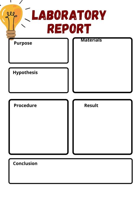 Science Experiment Procedure Template