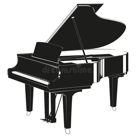 Grand Piano Silhouette Stock Illustrations 1 504 Grand Piano