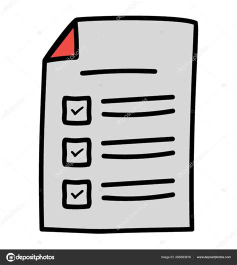 Doodle Icon Of Checklist Stock Vector Image By Vectorspoint