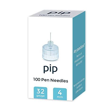 Pip Insulin Pen Needles 32g 4mm 100 Pieces Warehousesoverstock