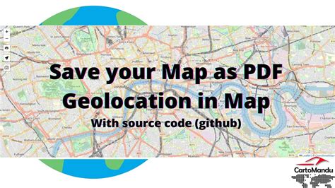 Web Mapping Leaflet Geolocation Print Map PDF Screenshot Tutorial