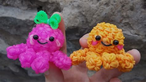 Loomigurumi Mini Octopus Rainbowloom Youtube