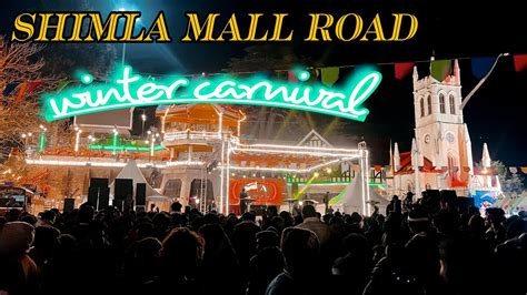 Shimla Mall Road Shimla Winter Carnival 2024 Shimla Tourist