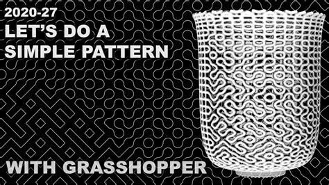 How To Beginner Simple Seamless Pattern Grasshopper YouTube