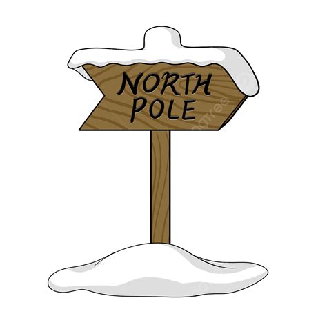 North Pole Sign Hd Transparent Log Snow Street Sign North Pole Clip