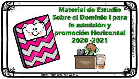 Material De Estudio Sobre El Dominio I Para La Admisi N Y Promoci N