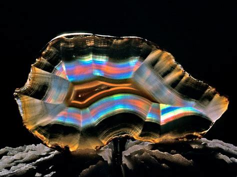 Iris Agate On Coral By June And Warren Rocks And Minerals Rocks And