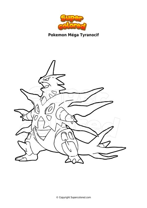 Coloriage Pokemon M Ga Tyranocif Pictures Coloriage Carte Pokemon The