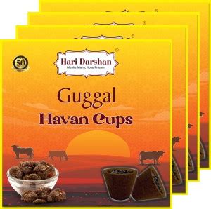 Hari Darshan Guggal Havan Cup 48 Cups Sambrani Dhoop Cup 12 Cups