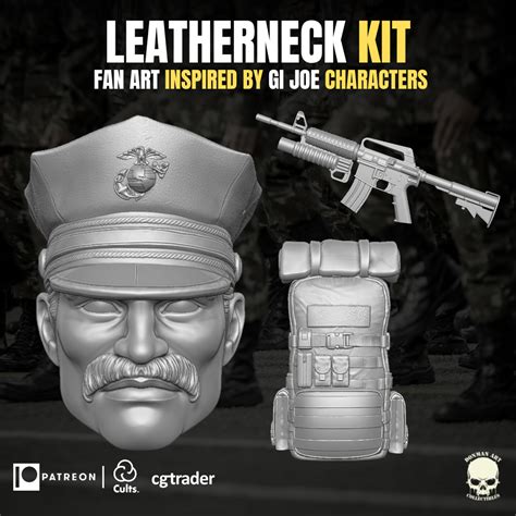 Leatherneck Kit 3d Printable Files For Action Figures Donman Art