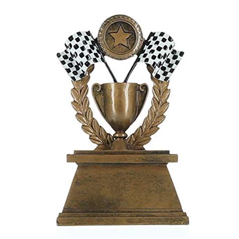 Decade Awards Racing Checkered Flag Wreath Trophy Nascar Cup Award