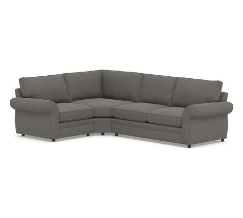 Pearce Roll Arm Upholstered Right Arm 3 Piece Wedge Sleeper Sectional