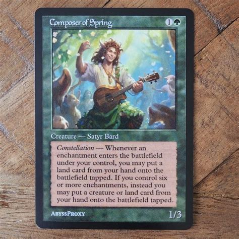 Composer Of Spring A Mtg Abyss Proxy Shop Enhance Your Commander
