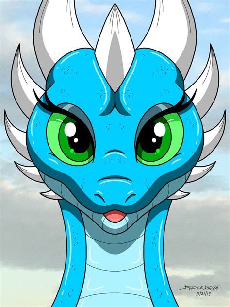 Dragoness Headshot 2 By Doodledan86 On Deviantart