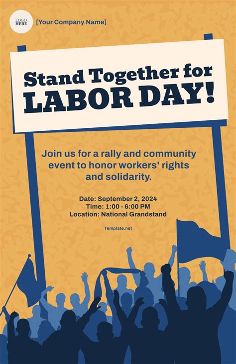 Free Labor Day Union Poster Template Edit Online And Download