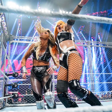 Becky Lynch Vs Trish Stratus Steel Cage Match Payback 2023 Wwe