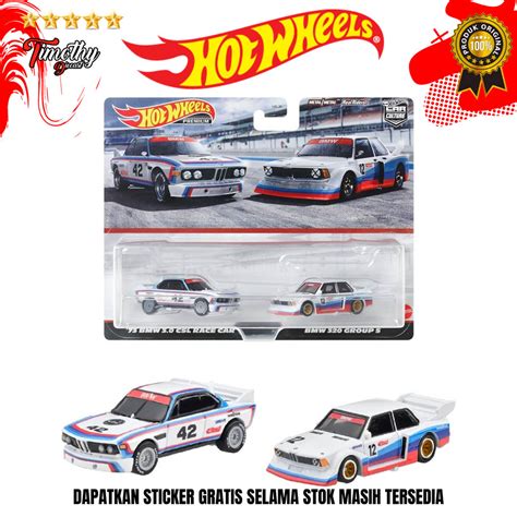 Hot Wheels Premium Two 2 Pack BMW 320 Group 5 Vs 73 BMW 3 0 CSL Race Shopee Malaysia