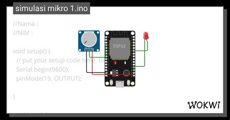 Simulasi Mikro 1 Ino Wokwi ESP32 STM32 Arduino Simulator