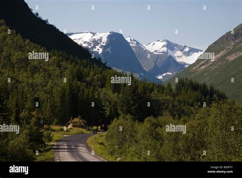 Norway view from Trollstigen summer 2008 Stock Photo - Alamy