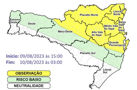 Defesa Civil Alerta Para Chuva Persistente E Pontualmente Intensa Entre