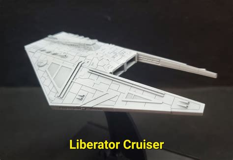 Liberator Cruiser For Star Wars Armada Or Display Resin 3d Printed 2