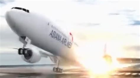 Asiana Airlines Flight 214 Crash Animation 2 Youtube