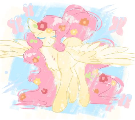 3336356 Safe Artist Jezebel Remedy Fluttershy Butterfly Pegasus