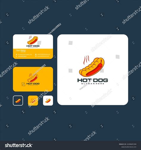 Hot Dog Logo Design Template Stock Vector (Royalty Free) 2249845399 | Shutterstock