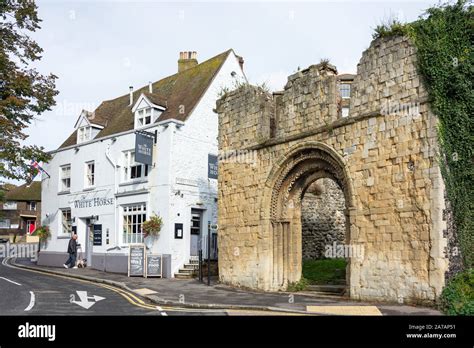 White Horse Pub And Old St James Church Castle Hill Road Dover Kent