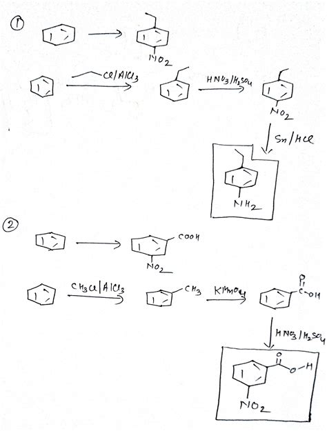 Solved Synthesize Each Compound From Benzene And Any Other