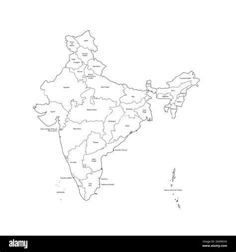 Political Map Of India States And Capitals Art Prints By Tallenge